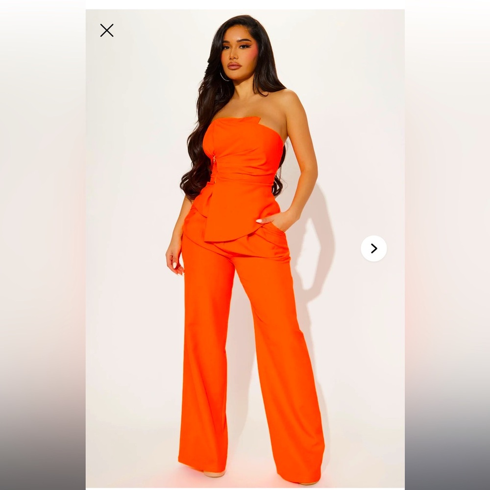 Get Over It Pant Set - Orange / size small